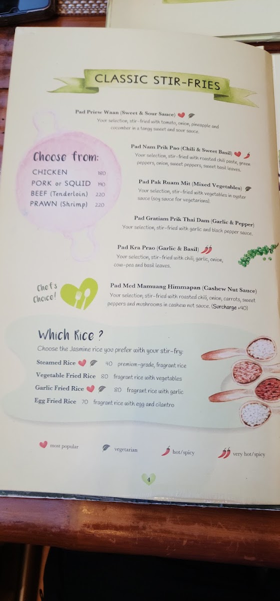 Jasmine Thai Restaurant Menu - Image 1